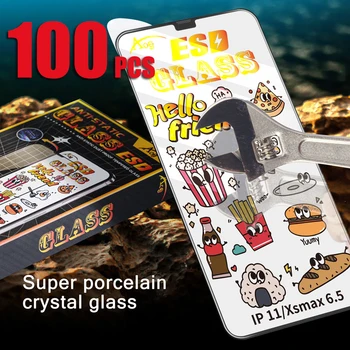 100 adet ESD ANTİ-STATİK HD Kristal Temperli Cam Ekran Koruyucu Film İçin iPhone 14 Pro Max 13 Mini 12 11 XS XR X 8 7 6 Artı SE