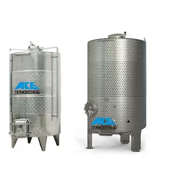 1000 Litre Soğuk Demlemek Paslanmaz Çelik 304 Kırmızı Şarap Tankı Ceketli Şarap Fermentör Meyve Şarap Bira Sistemi