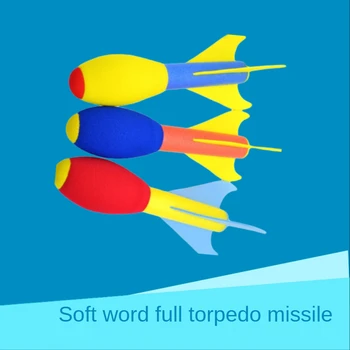 Anaokulu Yumuşak Roket Dart Füze Çocuk Torpido Sense Entegrasyon Eğitim Ekipmanları Açık Atma Oyuncaklar Oyun Araçları
