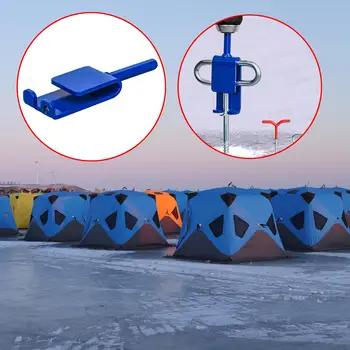Buz Çapa elektrikli matkap Adaptörü Metal Barınak Çadır Sabitleyici Aksesuarı Çadır Çivi Sondaj Yapmak kurulum Barınakları Hızlı ve Kolay
