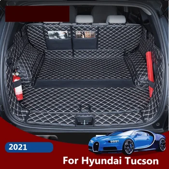 Deri Araba Gövde Mat Gövde Önyükleme paspasları Astarı Ped Kargo Astarı Zemin Catpet Hyundai Tucson 2021 İçin NX4 Aksesuarları