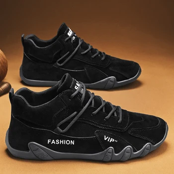 Deri gündelik ayakkabı için erkek mokasen ayakkabıları Motosiklet Ayakkabı 2023 Yeni Su Geçirmez Lüks Elbise Ayakkabı Ayakkabı
