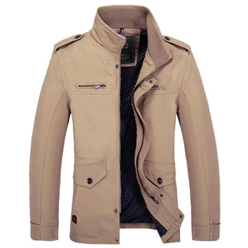 Erkek Rahat ceket %100 % pamuk yıkanmış mont erkek Ordu Askeri Açık Havada artı boyutu 4XL sonbahar kışlık ceketler jaqueta masculina