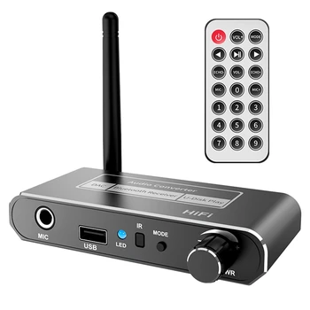 HİFİ Bluetooth 5.2 Ses Alıcısı DAC Koaksiyel Dijital Analog Dönüştürücü 3.5 Mm AUX RCA Stereo Kablosuz Adaptör