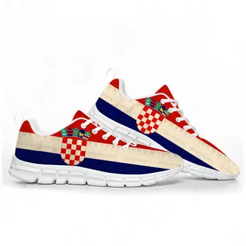 Hırvat Bayrağı spor ayakkabı Mens Womens Genç Çocuk Çocuk Sneakers Hırvatistan Rahat Özel Yüksek Kaliteli Çift Ayakkabı