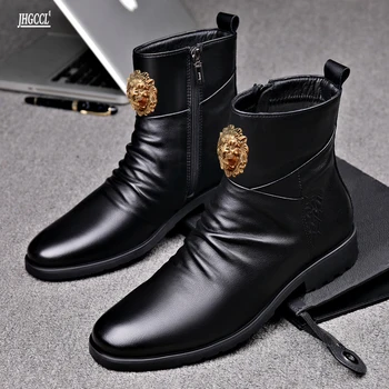 Italyan Marka altın parlak tasarım ayakkabı Yüksek Kaliteli Hip Hop Erkek Ayakkabı Rahat Lüks Ünlü Deri Üstleri ış Elbise A20
