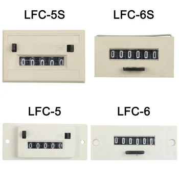 LFC - 6 LFC-6S/5/5S sayaç elektromanyetik anahtarlar AC220V plastik gövde kilitleme ve sıfırlama düğmesi CNC makinesi 