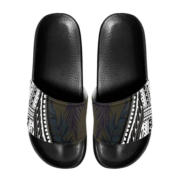 Polinezya Tribal Samoa Totem Dövme Samoa Baskılar Yeni Yaz Sneaker Terlik Kadın Erkek Kalın Alt Platformu Slaytlar Yumuşak