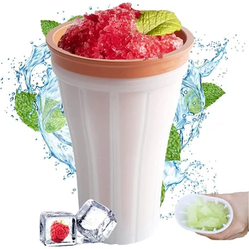 Smoothies Fincan dondurma yapma makinesi Hızlı Dondurulmuş Sıkma Fincan DIY Milkshake Şişe Slushy Maker Suyu Su Soğutma Fincan