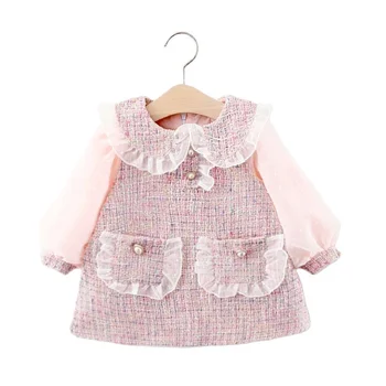 Sonbahar Yenidoğan Kız Giysileri Prenses Elbise Toddler Kız Bebek Giyim Bebek doğum günü partisi elbiseleri