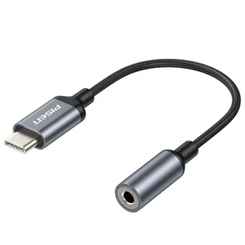 Tip C 3.5 Jack Kulaklık Ses Aux Kablosu Xiaomi Huawei Oppo için USB 3.5 mm Kulaklık Adaptörü