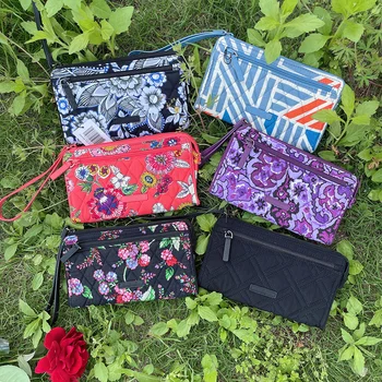 VB Ülke kadın Fermuarlı Bozuk para Çantası Çevre Dostu Pamuk Baskı Tasarım el çantası kadın Sikke Kredi kart çantası el çantası saklama çantası