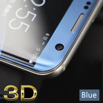 YKSPACE Orijinal 5 Renkler 9 H 3D Kavisli Kaplama Temperli Cam Samsung Galaxy S7 Kenar S8 Artı Tam Kapak Ekran Koruyucu Film
