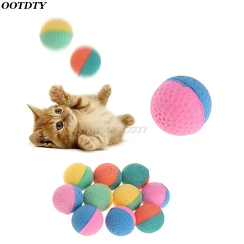 10 Adet Pet Oyuncak Lateks Topları Renkli Çiğnemek Köpekler Kediler İçin Yavru Yavru Yumuşak Elastik Dropshipping