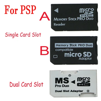 120 adet Hafıza Kartı Adaptörü Mikro SD TF Flash Kart Memory Stick MS Pro Duo PSP İçin kart okuyucu Tek / Çift 2 Yuvası