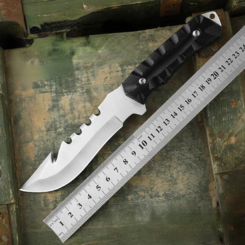 5cr13Mov Paslanmaz Çelik Açık Düz Bıçak Keskin av bıçağı Yüksek Sertlik Survival Taktik Bıçak Kamp balıkçı bıçağı