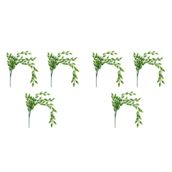 6 Adet yapay çiçek Şerbetçiotu Asma Garland Bitki Sahte Asılı Asma Yeşillik Kapalı Açık Ön Sundurma Çiçek Dekor