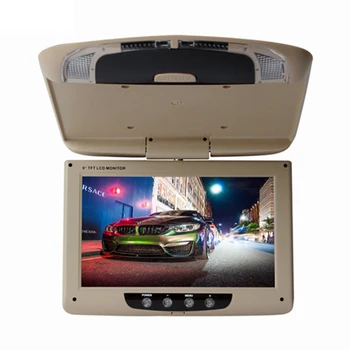 9 inç 800 * 480 Ekran Araba Çatı Montaj LCD Renkli Monitör Aşağı Çevirmek Ekran Havai Multimedya Video Tavan Çatı montaj Ekranı