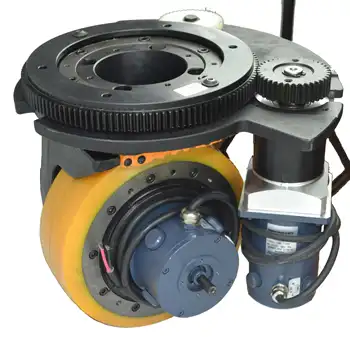 AGV ve forklift için tekerlek tahriklerinde CE onaylı yatay motor, 24V 48V 72V 96V AC/DC motor sürüş tekerleği