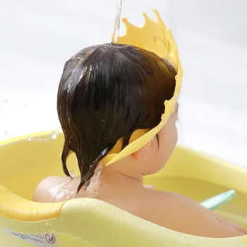 Ayarlanabilir Taç Şekli Bebek Duş şampuan kabı Yıkama Saç Kalkanı Şapka Bebek kulak koruyucu Güvenli çocuk Duşu golf sopası kılıfı
