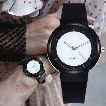 Beyaz Saatler Kadınlar Moda Silikon Band Analog Kuvars kol saati kadın Saatler Kuvars Saatı relogio feminino Reloj