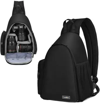 CADeN Profesyonel DSLR kamera çantası Kamera Sırt Çantası Su Geçirmez dijital kamera omuzdan askili çanta Video Kamera Çantası Sony Canon Nikon İçin