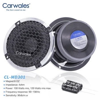 Carwales Araba 3.5 İnç Ses ses hoparlörü Seti Saf Orta Kademe Otomatik Üç Frekanslı Modifiye Hoparlörler Hoparlör DIY Ses Sistemi