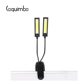 Coquimbo USB ayarlanabilir kopça LED el feneri Okuma lambası 2 Modları USB Taktik meşale ışık Bir / İki Kafa Ultra Parlak Masa Lambası