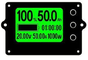Coulombmeter PİL Seviyesi Göstergesi Pil Kapasitesi Ekran Kartı 8-80v Lityum Demir Fosfat PİL Kapasitesi Ölçer Cihazı