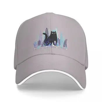 Eğrelti Otları (Siyah Kedi Versiyonu) beyzbol şapkası Moda Şapka Lüks Marka şoför şapkası beyzbol şapkası Erkek Kadın