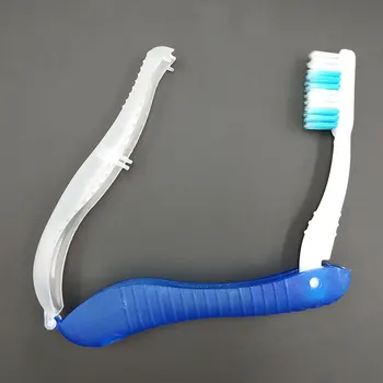Hijyen Oral Taşınabilir Tek Kullanımlık Katlanabilir Seyahat Kamp Diş Fırçası Yürüyüş Diş Fırçası Diş Temizleme Araçları