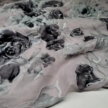 Kadife Kumaş Satışa Moda Burn-Out Tissu Akın Rayon Nitelikli Gömlek
