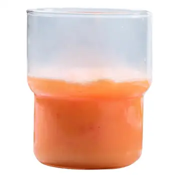 Kapmore Direnci Şeffaf Cam meyve suyu fincanı Basit Kalın Kahve Kupa Latte Kupa İçme Bardağı Ev Ofis İçin