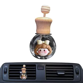 Karikatür Araba Hava Çıkış Spreyi difüzör şişesi Klip Parfüm Boş Şişe Kolye uçucu yağ Araba Koku Asılı Süsleme