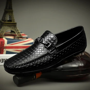 Marka Erkek Hakiki Deri Resmi erkek resmi ayakkabı Erkek Ofis Iş Daireler Lüks Oxfords Yüksek Kaliteli Düğün Ayakkabı Büyük Boy 36-47