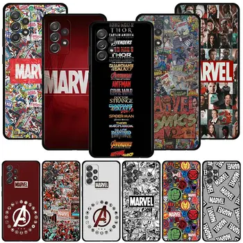 Marvel Avenger Süper Kahraman Logosu Çizgi Roman Kabuk Samsung Galaxy A12 A52 A51 A32 A21s A71 A02s A32 A31 A72 A22 A11 A41 A42 A01 Kılıfı