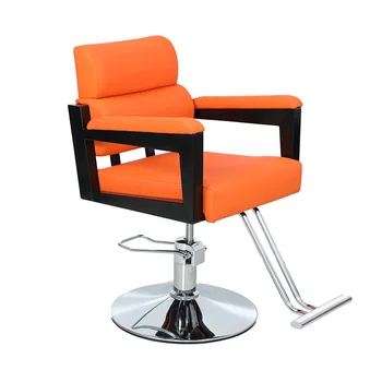 Modern arkalığı berber Sandalyeleri salon mobilyası Güzellik salon sandalyesi Profesyonel salon sandalyesi Asansör Döner Saç Kesme Sandalye Z