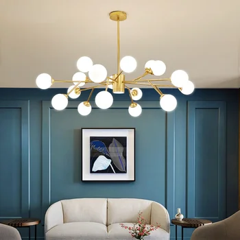 Modern LED Tavan Avize Aydınlatma Oturma Odası Yatak Odası Moleküler İskandinav Yaratıcı Ev Armatürleri hanglamp woonkamer lambası