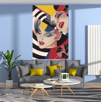 Retro Disko Modern Poster Goblen Vintage Baskılı Duvar Asılı Halılar Yatak Odası Veya Ev Dekorasyon İçin