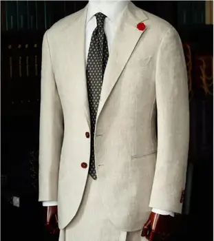 Sonbahar 2022 Son Erkek Takım Elbise 2 Parça Slim Fit Katı Beyaz İş Beyefendi İçin roupas masculinas (Ceket + Pantolon)düğün erkekler