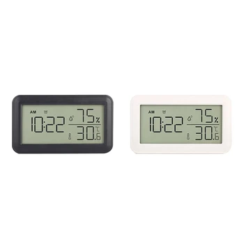 Termometre Higrometre Kapalı çalar saat, LCD Dijital Termometre, Oda, Oturma Odası, Şarap Mahzeni
