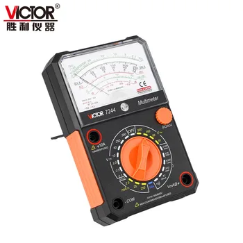 VICTOR 7244 Analog Analog Multimetre Taşınabilir MULTİMETRE elektrik sayacı Ampermetre Voltmetre Test Cihazı VC7244