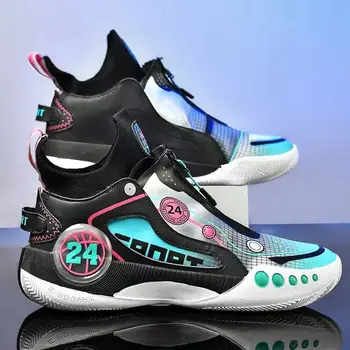 Yeni Varış basketbol ayakkabıları Erkekler İçin Nefes Yastıklama Kaymaz Giyilebilir spor ayakkabı Gençlik Çocuklar Sneakers