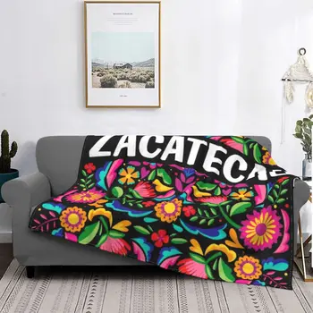 Zacatecas Meksika Meksika Çiçek Battaniye Kapak Pazen 3D Baskılı Fiesta Hafif Ince Atmak Battaniye Yatak Kanepe Yatak Halı