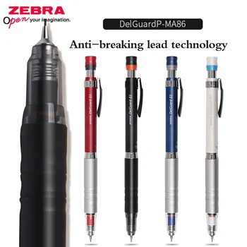 Zebra MA86 Mekanik Kurşun Kalem Metal Kavrama Çizim Kalem 0.3 / 0.5 mm Öğrenciler Yazma Düşük Ağırlık Merkezi Kırtasiye Malzemeleri