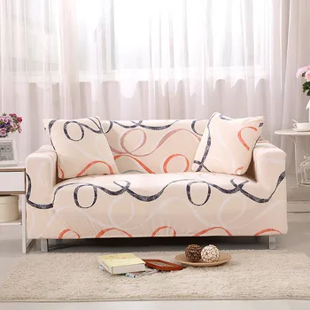 Çiçek Baskı Elastik kanepe kılıfı Oturma Odası için Spandex Modern Polyester Köşe Kanepe Kanepe Slipcover Sandalye Koruyucu
