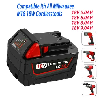 Özel teklif 18V 9.0 Ah lityum iyon batarya için Uygundur Milwaukee M18 Güç Aracı 48-11-1815 48-11-1850 48-11-1860 Z50